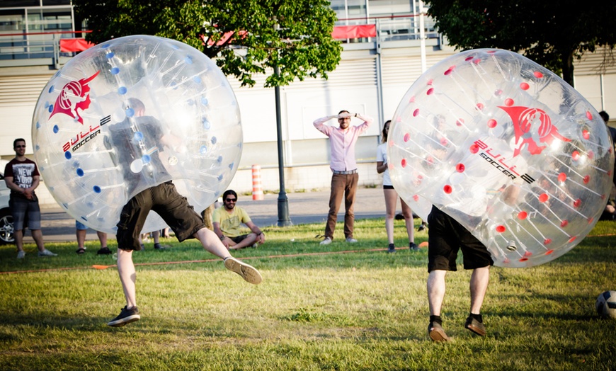 Image 2: Group Bubble Soccer