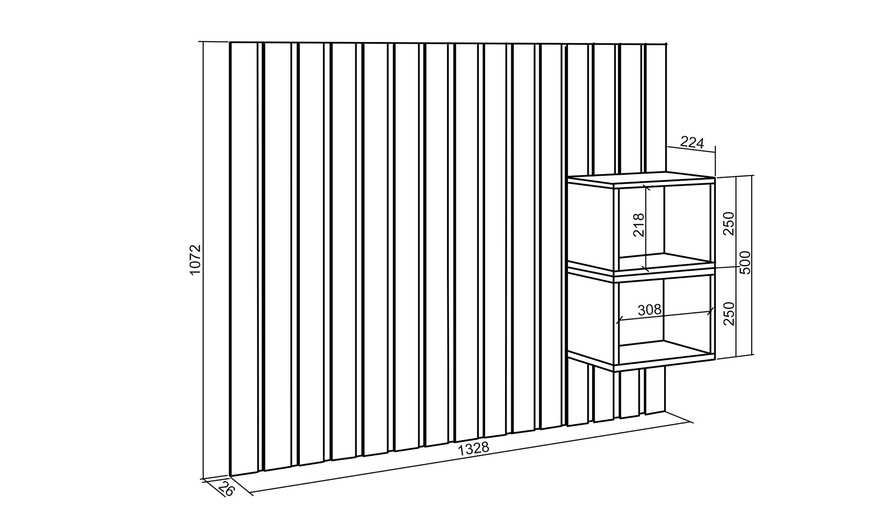 Image 28: Hoofdbord voor het bed