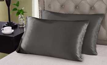 Two 100% Mulberry Silk Pillowcases