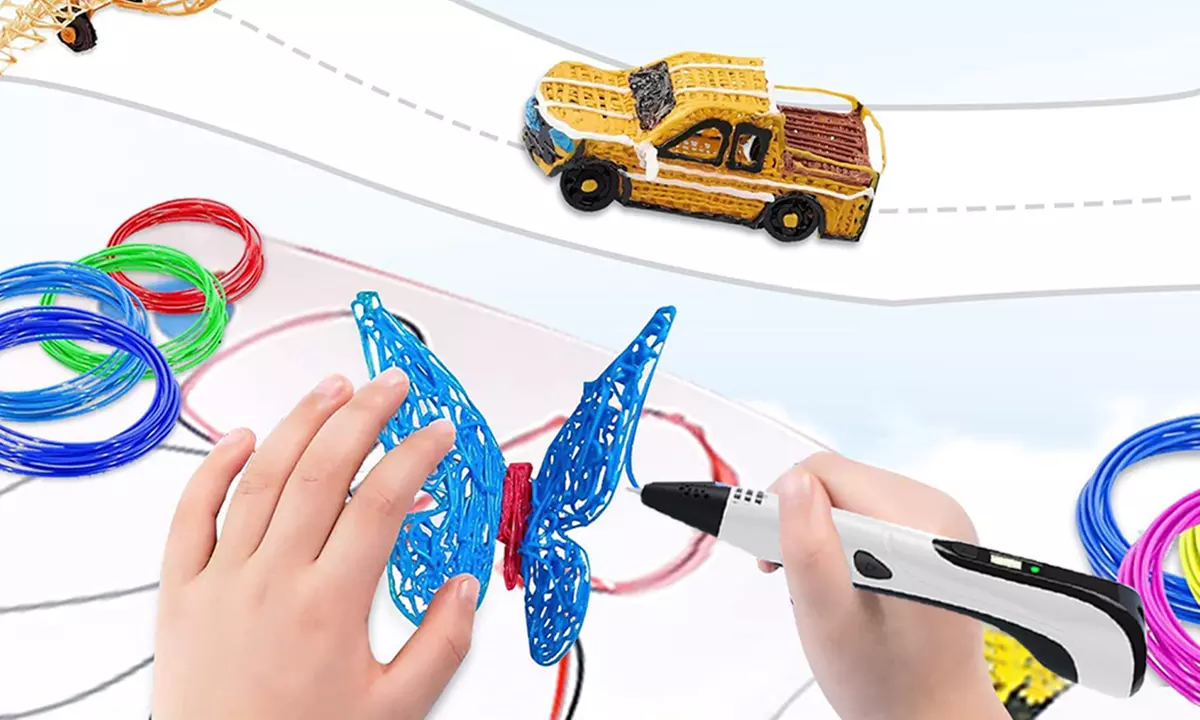 3D Printing Pen with 13 Filament Rolls