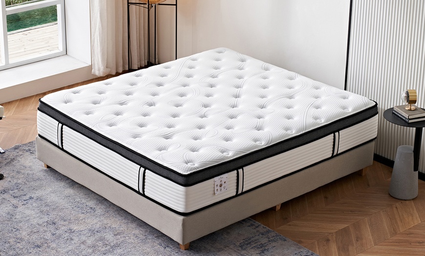 Image 1: Matelas Grand View, ressorts ensachés et mémoire de forme, Sampur