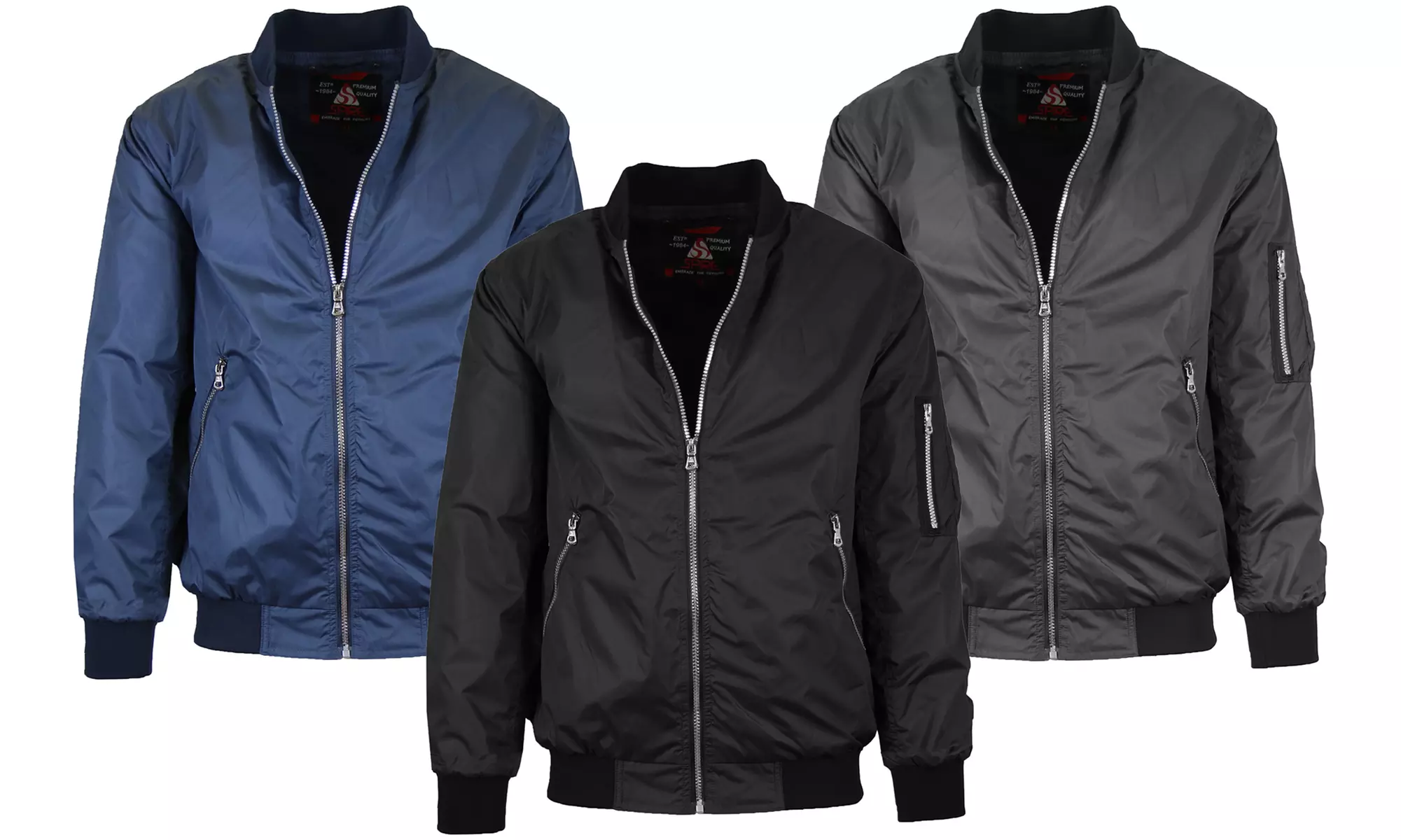 Men's Lightweight Bomber Flight Jacket - Primary Image