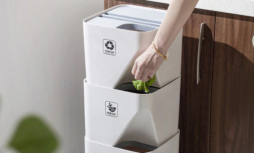 Image 4: Stackable Recycling Bin