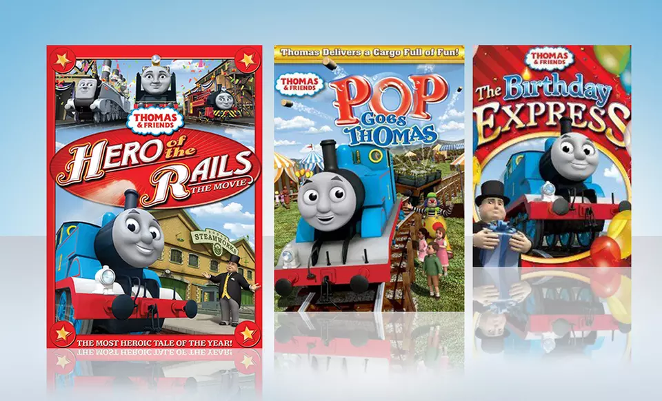 $11.99 for a Thomas & Friends DVD 3-Pack ($44.95 List Price). Free Returns. - Primary Image