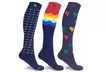 XTF Bold and Expressive Knee-High Compression Socks (3 Pairs) - Second Medium