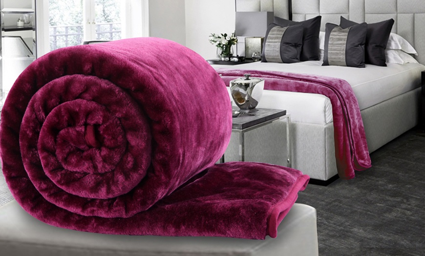 Image 10: Faux Mink Throw