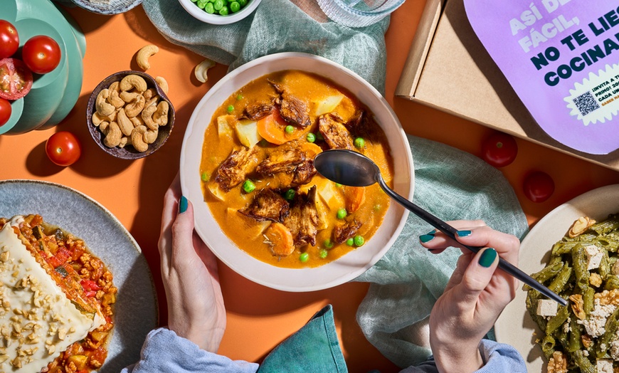 Image 5: Menú semanal de platos preparados veganos con envío a domicilio para 1