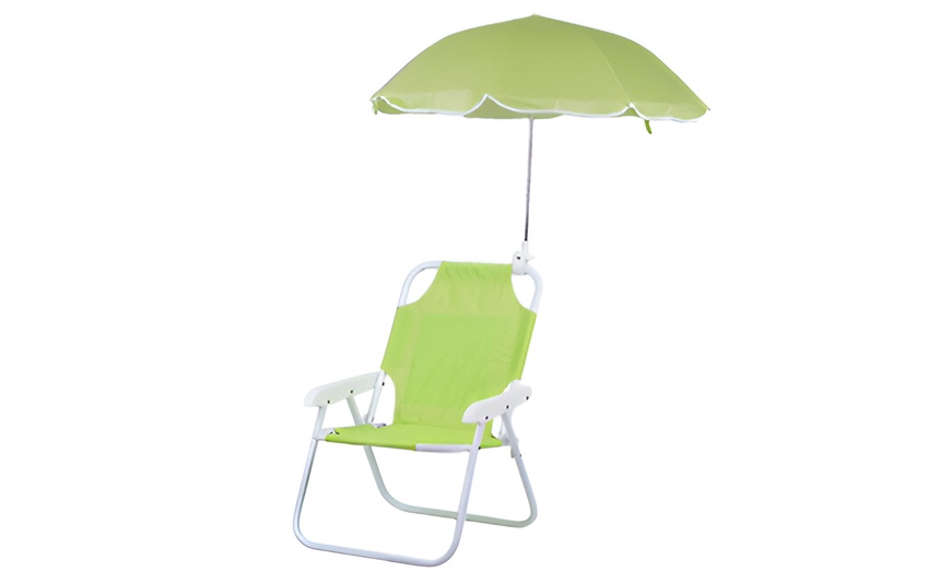Image 9: Chaise pliante avec parasol pour enfants