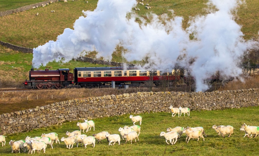 Image 1: Steam Train Tickets for Two