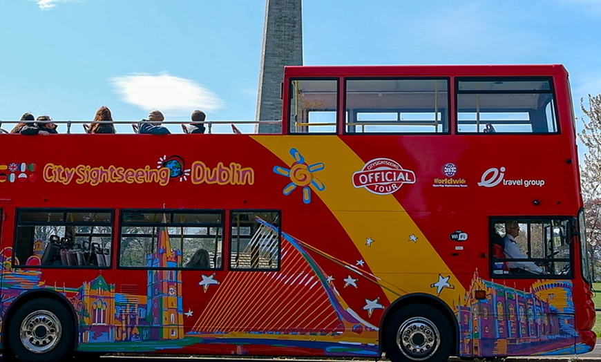 Image 1: Explore Dublin on a Bus and Enjoy a Guided Experience 