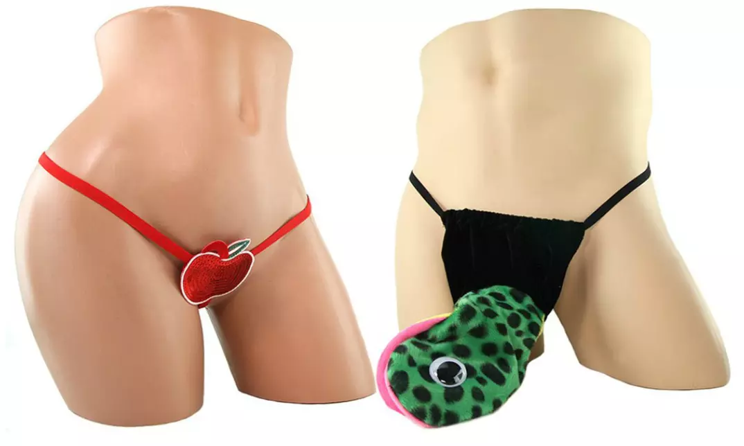 Fundies Adam and Eve Couples Thong and Panty Set - Primary Image