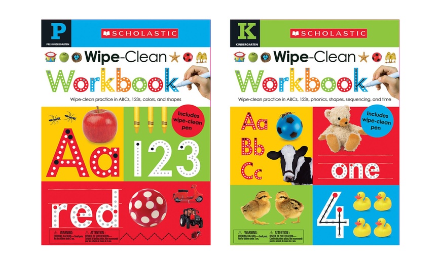 Image 4: 5 Scholastic Wipe&Clean Books