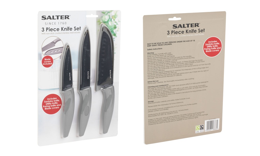 Image 2: Salter Three-Piece Knife Set