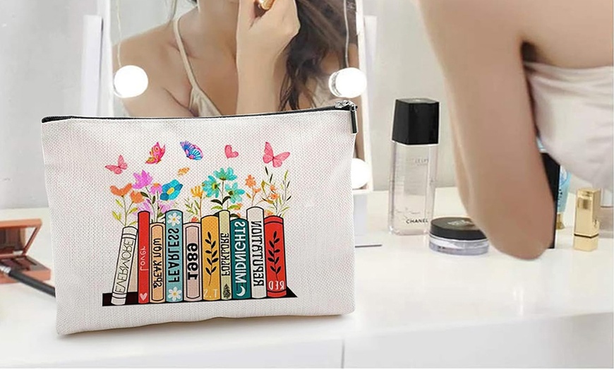 Image 1: Music Lover Makeup Cosmetic Bag