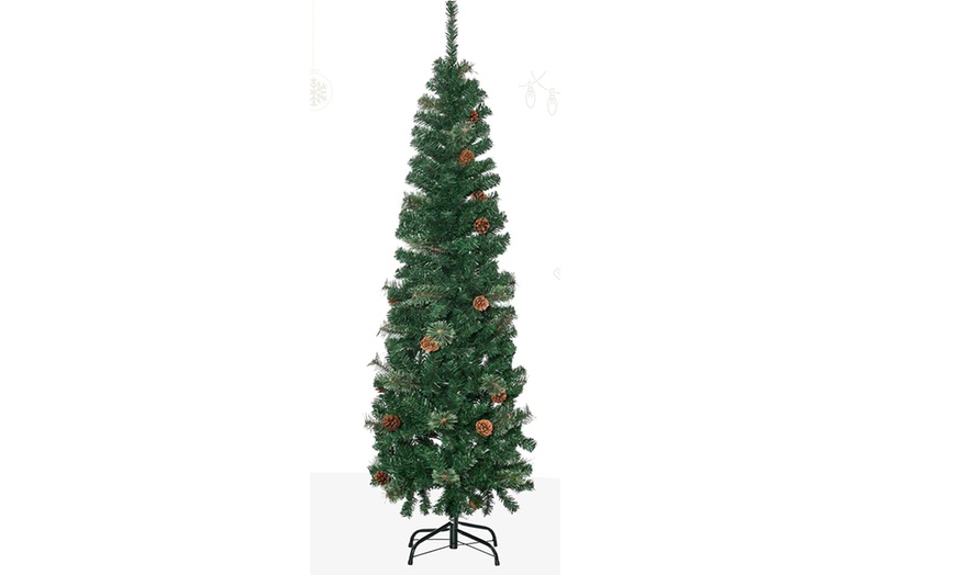 Image 2: HomCom Pine Tree Christmas Tree