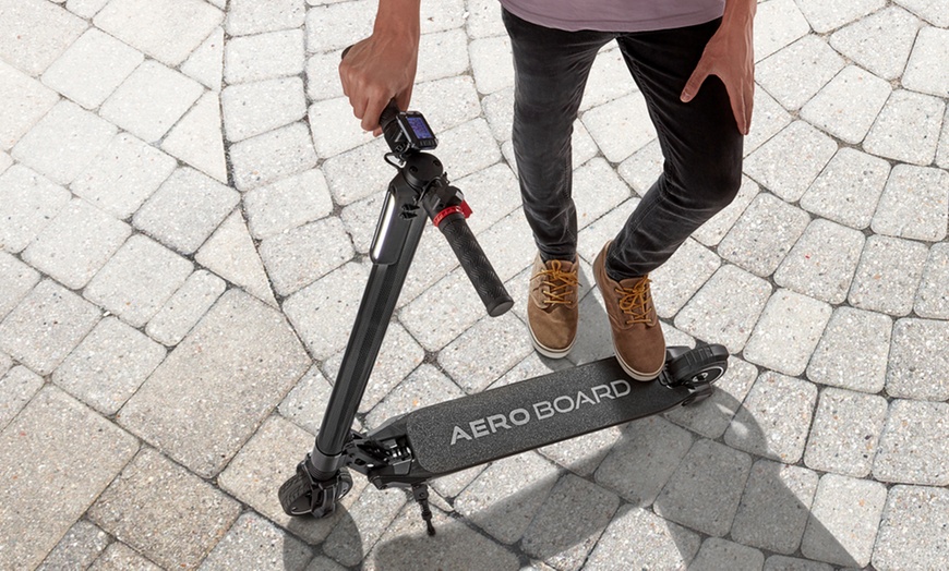 Image 1: AeroBoard Electric Folding Scooter