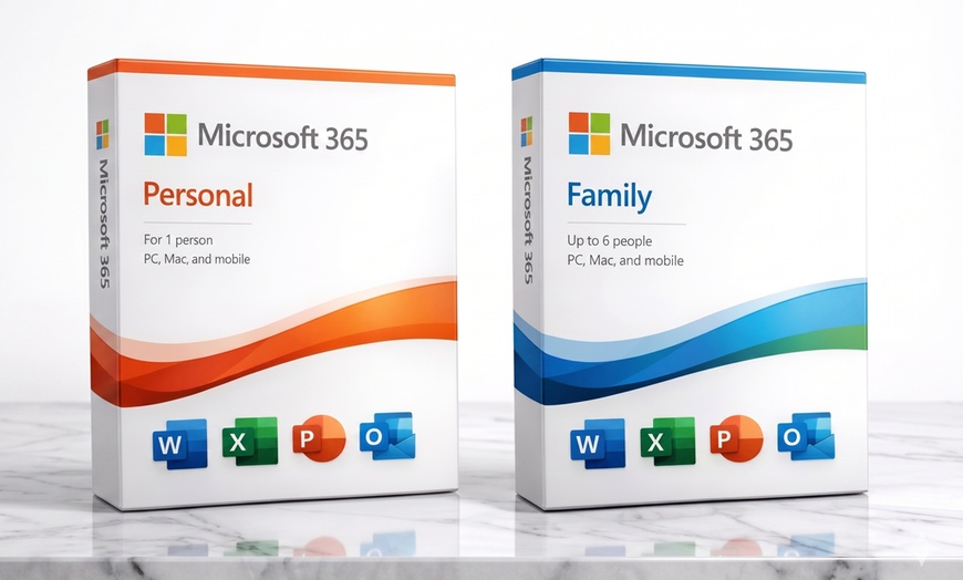 Image 4: Microsoft 365 Personal or Family Subscriptions for PC, Mac, & Mobile