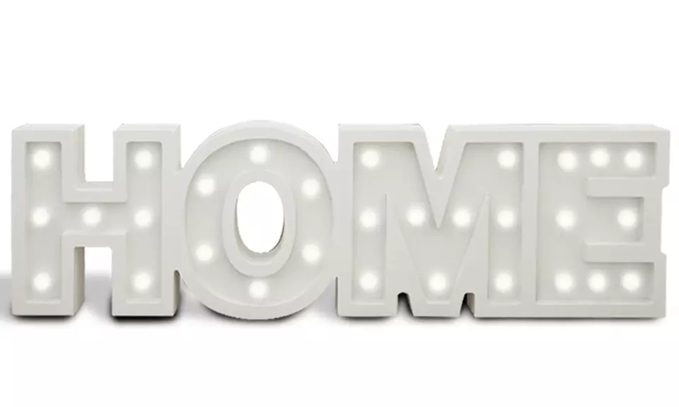 Lettres lumineuses avec LED 'Home' - Second Medium
