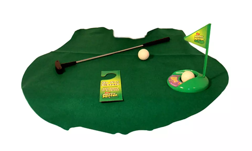 Bathroom Potty Golf Set with Putter (7-Piece) - Second Medium