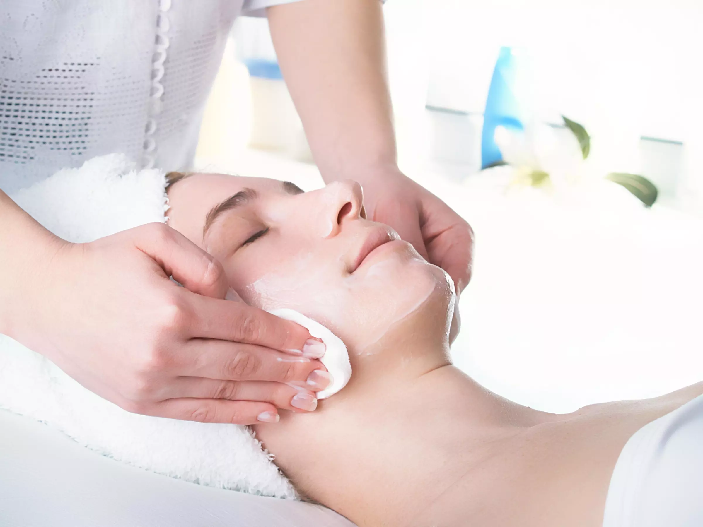Indulge in Salon 108's signature facial experience, featuring dermaplaning or chemical exfoliation add-ons, up to 50% off - Primary Image