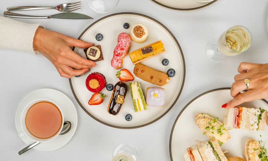 Image 1: Celebration High Tea with Glass of Sparkling and Cocktail 