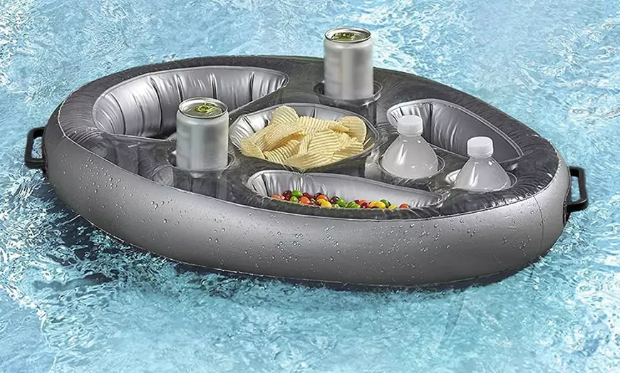 Image 7: Inflatable Floating Drink Holder Pool Cup Holders