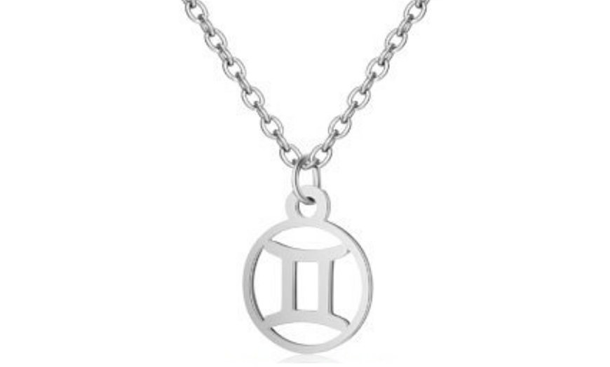 Image 29: Collier astrologique en acier inoxydable, doré ou argent