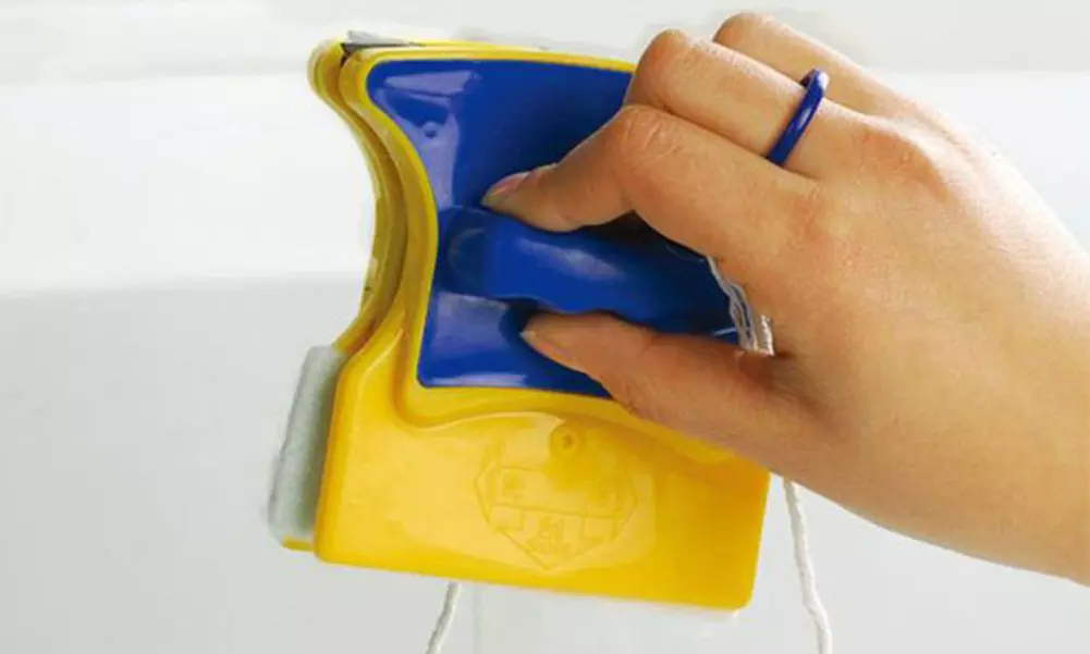 1 ou 2 lave-vitres magnétiques en 2 parties avec éponges et brosses, livraison offerte - Image 5