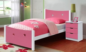 Star-Cut Out Single Bed Frame or Bedside Table with Optional Mattress