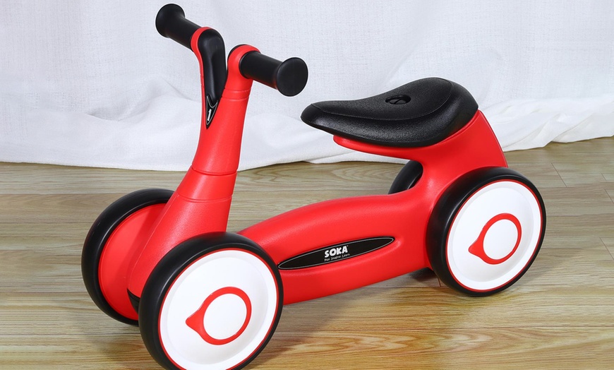 Image 7: Soka Four-Wheel Kids' Balance Bike