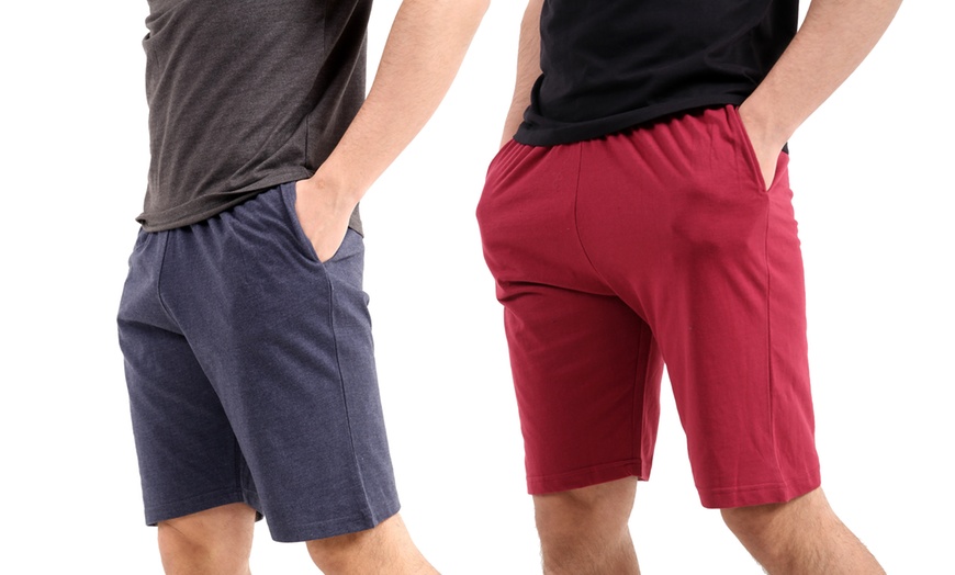 Image 4: Men's Lounge Shorts Two-Pack