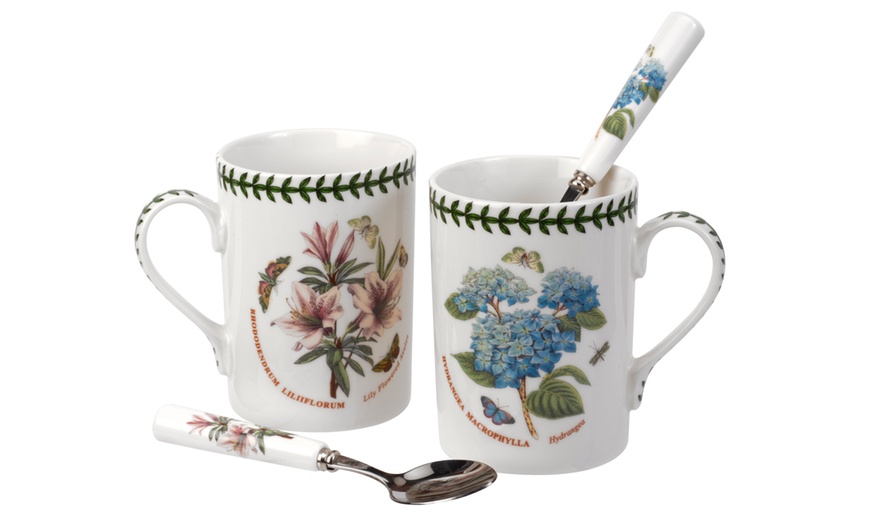 Image 11: Portmeirion Mugs and Spoons Set