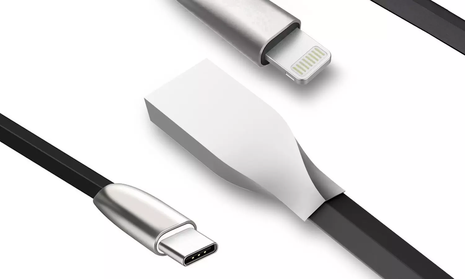 1 ou 2 chargeurs Anti-Break, USB-C, Lighting® ou Micro-USB