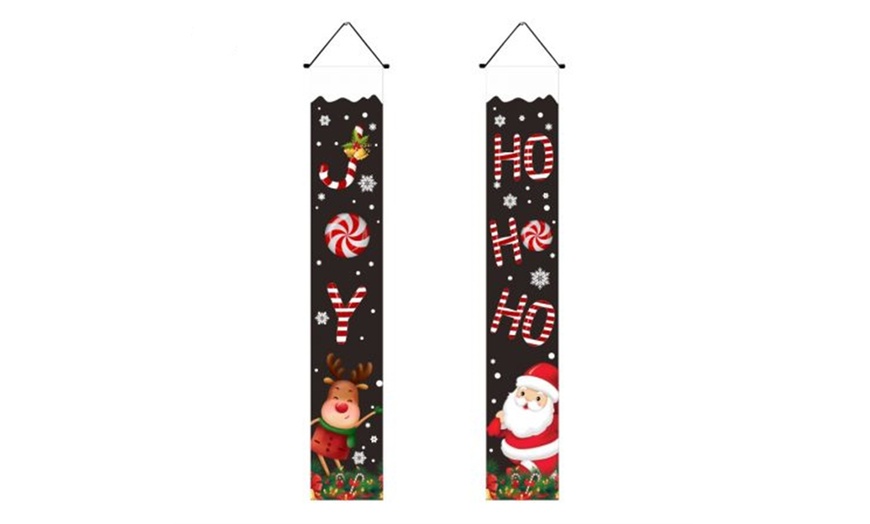 Image 6: Hanging Christmas-Themed Banners