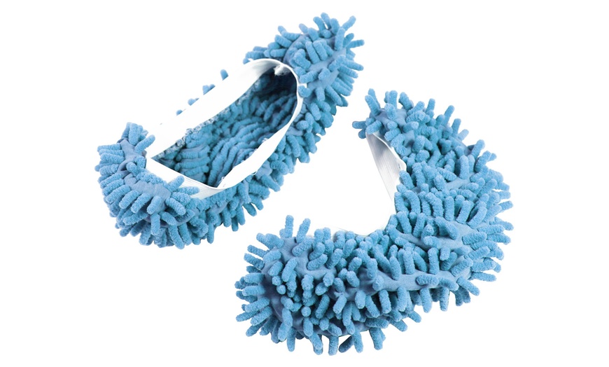 Image 11: Microfiber Washable Mop Slippers