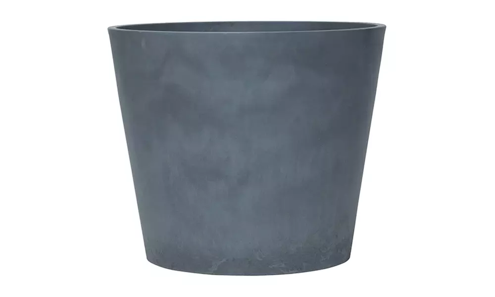 Stone Effect Planter - 30.5cm, Dark Grey, Lightweight Durable Design