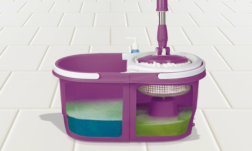 Image 4: Dual Spin Mop with Twin Bucket