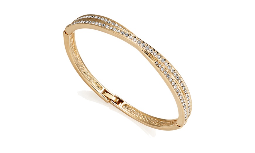 Image 5: Philip Jones Crystal Bangles with Crystals from Swarovski®