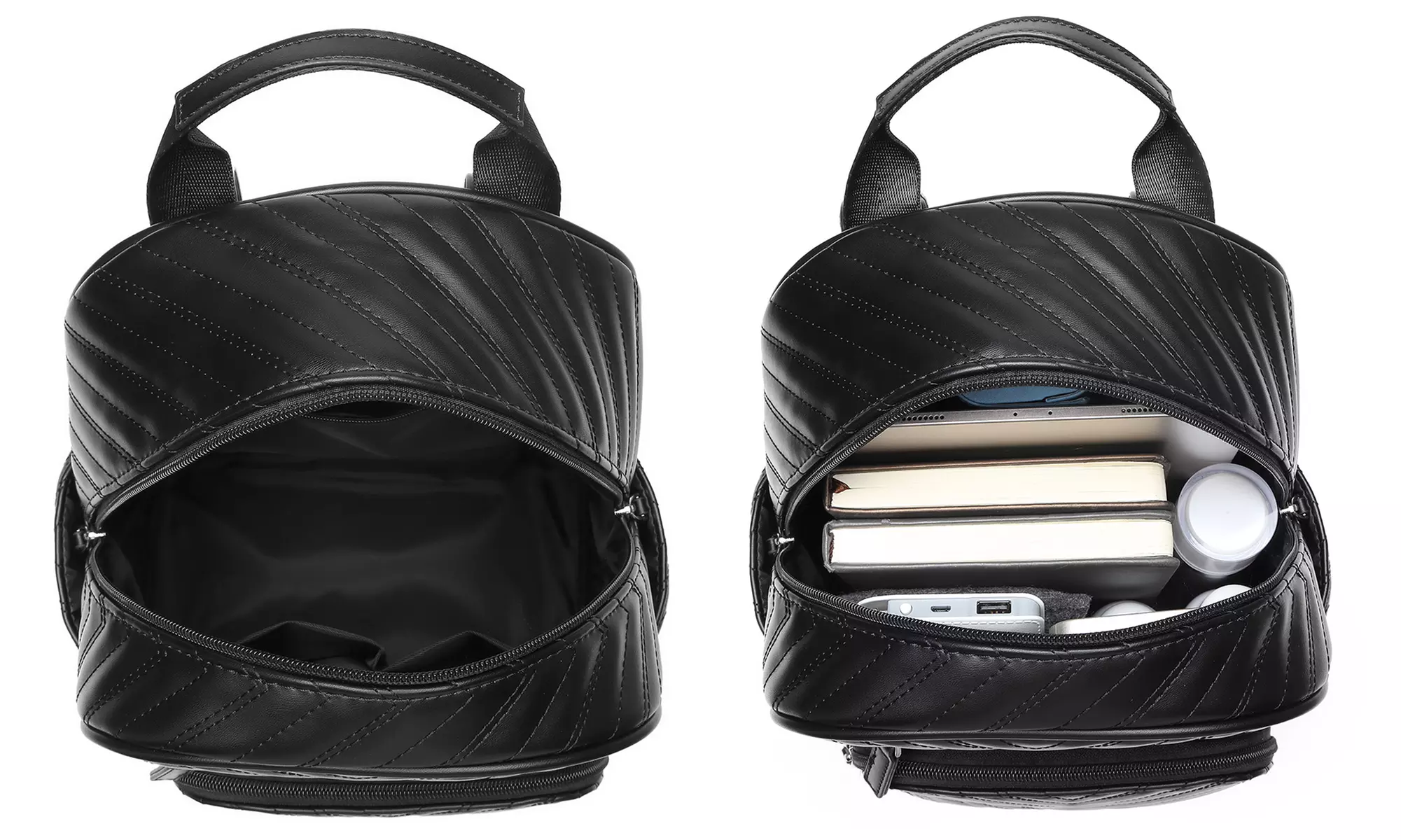 Sac à dos en cuir PU décontracté et chic