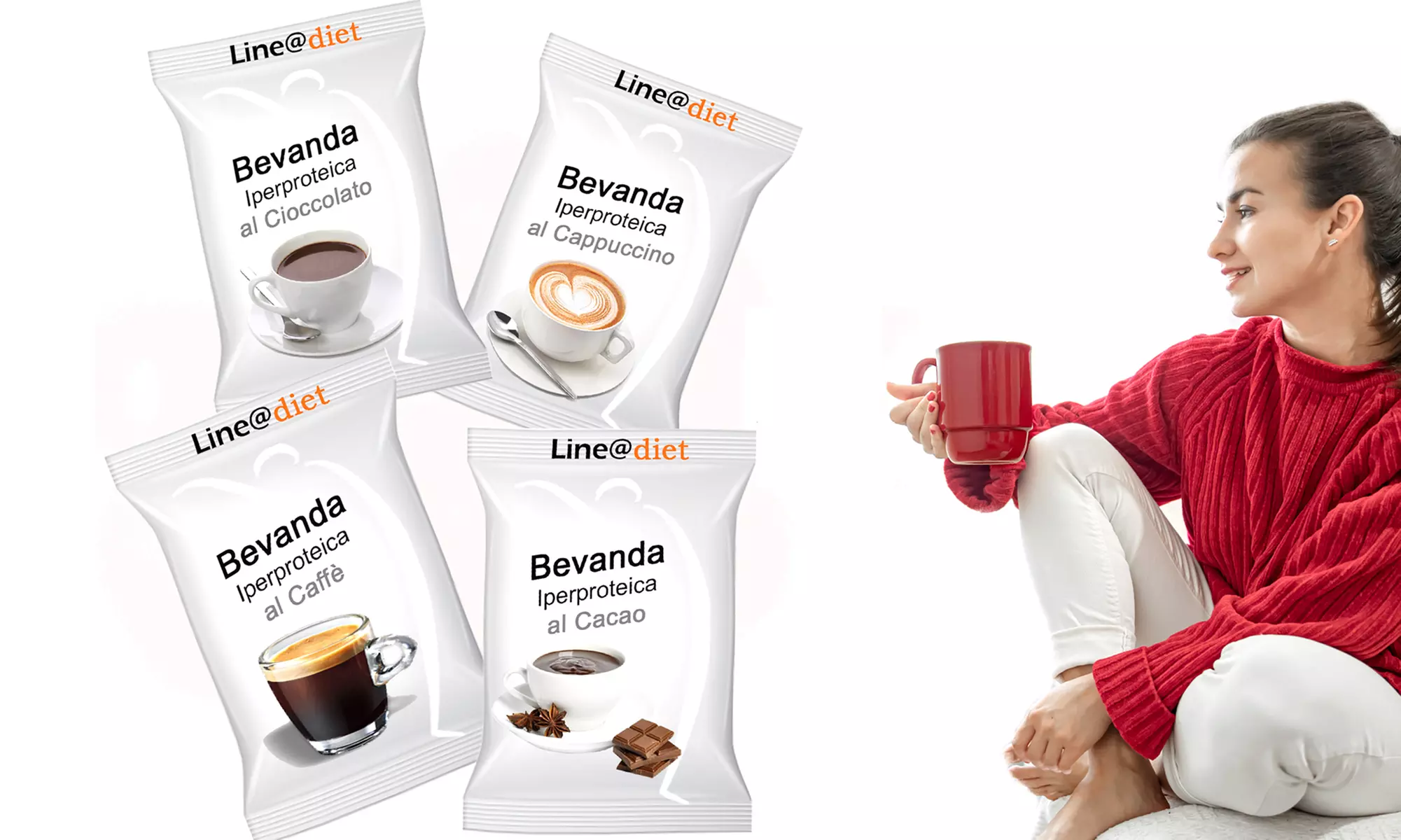 Lot de 5, 10, 20 ou 30 boissons protéinées de Line@diet, différentes options - Primary Image