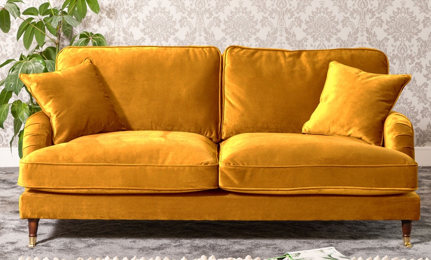 Image 12: Callaway Velvet Sofa Selection