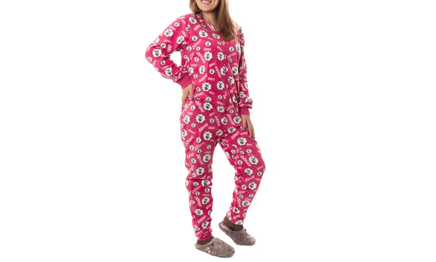 Image 4: Women's Fleece Onesie