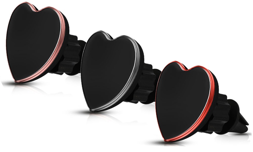 Image 2: Heart-Shaped Magnet Phone Holder