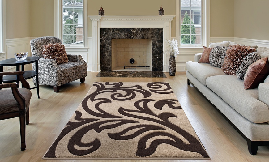 Image 3: Thick Carved Rugs - 8 Colours