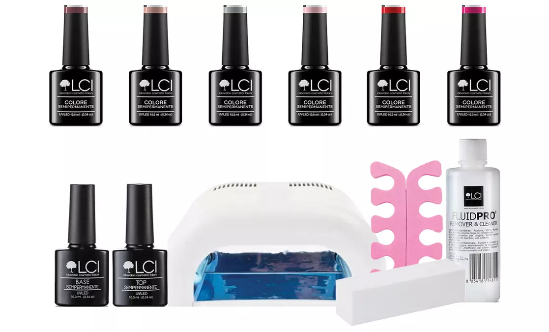 Kit lampada e smalti semipermanenti