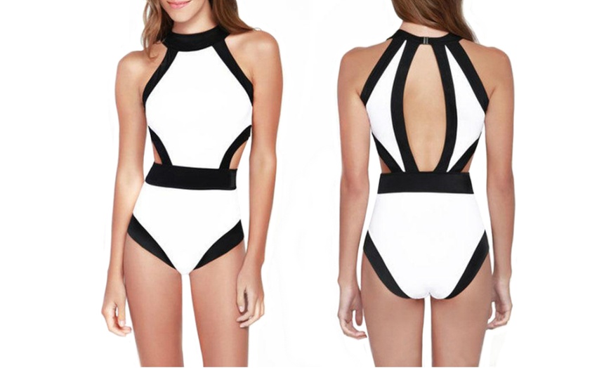 Image 2: Monochrome Swimsuits