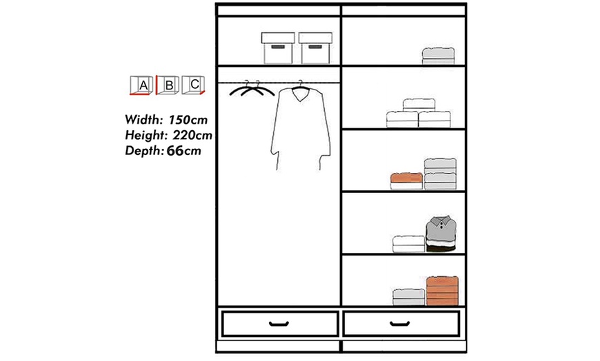 Image 13: Sycylia Gloss Sliding Door Wardrobes