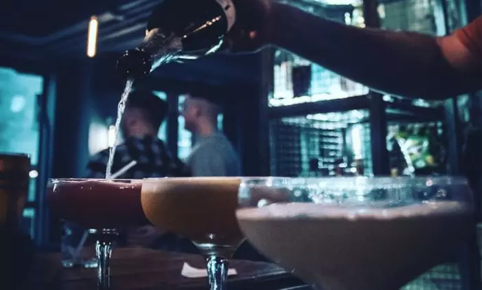 Two Cocktails and Nachos