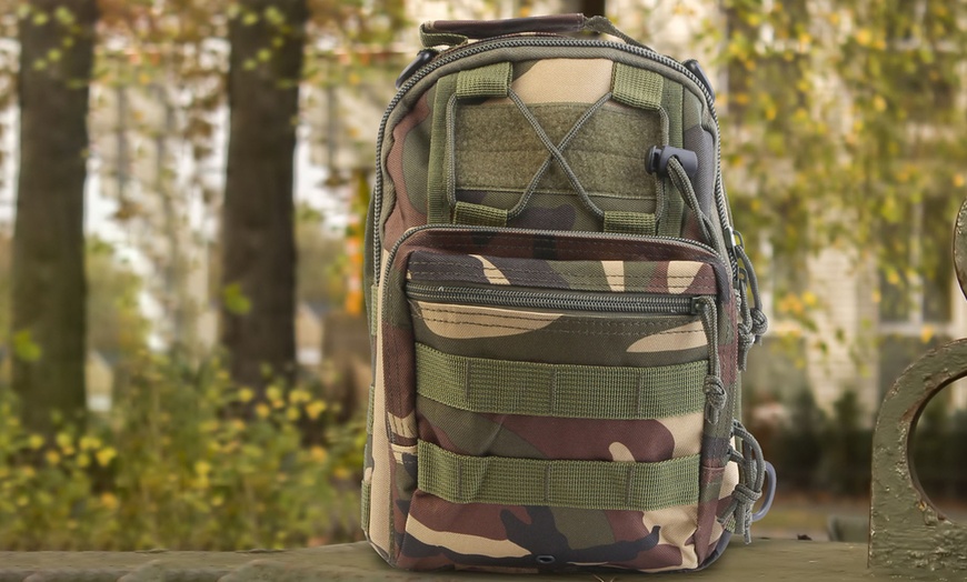 Image 8: Military Sling Backpack