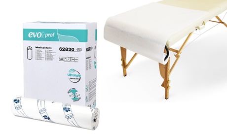 1 o 6 rotoli di lenzuoli monouso per lettini in pura cellulosa